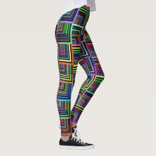 Leggings géométriques colorés