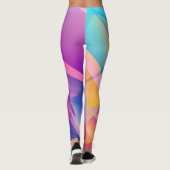 Leggings géométriques colorés (Dos)