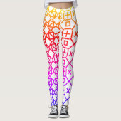 Leggings géométriques colorés (Devant)