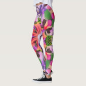 Leggings géométriques d'art Abstrait (Gauche)