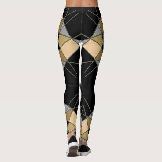 Leggings géométriques par Joya Eve (Dos)