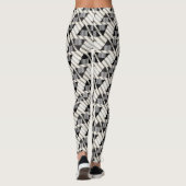 Leggings géométriques pour femmes noir/or (Dos)