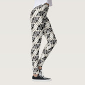 Leggings géométriques pour femmes noir/or (Droite)