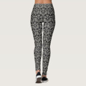 Leggings géométriques pour femmes noir/or (Dos)
