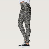 Leggings géométriques pour femmes noir/or (Gauche)