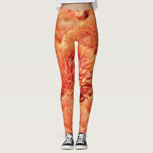 Leggings Gerbera magnifique (Devant)