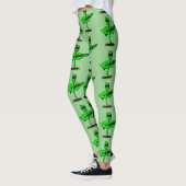 Leggings Germinator cyborg plante dessin humoristique (Gauche)