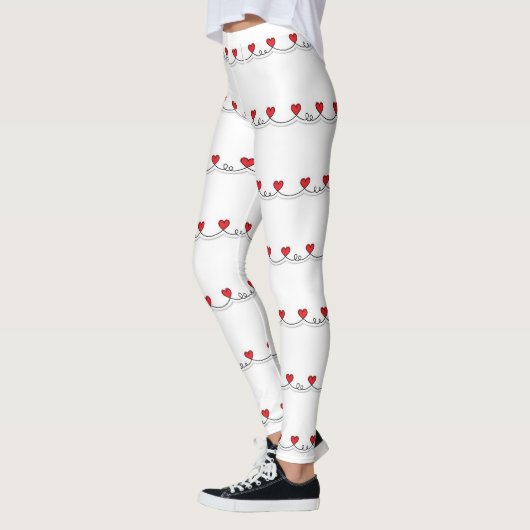 LEGGINGS GEVULD MET ***HARTENSNAREN*** (Links)