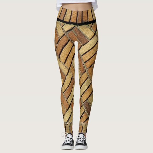 Leggings - Geweven baksteenpatroon (Voorkant)