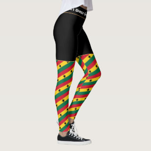 Leggings Ghana & Ghana Ghanaian Flag, fan de voyages et de 