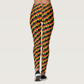 Leggings Ghana Hearts & Ghanian Flag / Mode rétro branchée (Dos)