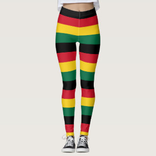 Leggings "Ghana Pride Stripes" Patriotique
