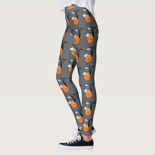 Leggings Ghost Drift : Halloween intégral (Gauche)