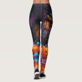 Leggings Ghost Kitten Citrouille Candy Halloween Leggels (Dos)