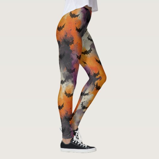 Leggings Ghoul Halloween Vintage Pattern  (Droite)