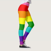 Leggings Gilbert Baker Pride drapeau arc-en-ciel strié LGBT (Droite)