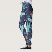 Leggings Ginger cat dans l'aventure de galaxie spatiale (Gauche)