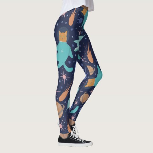 Leggings Ginger cat dans l'aventure de galaxie spatiale (Droite)