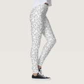 Leggings Gingerbreads Cute Black and White Christmas (Droite)