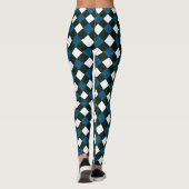 Leggings Gingham d'été mignon pour femmes (Dos)