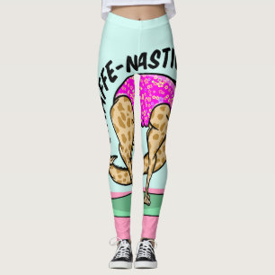 Leggings Girafe de yoga caricaturale