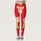 Leggings Girafe mignonne en train de mâcher  Thunder_Cove (Devant)