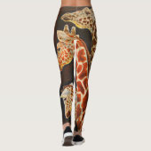 Leggings Girafes, nous art d'animal de trois Africains (Dos)