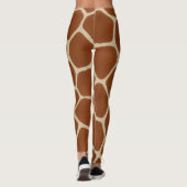 Leggings Giraffe Joueuse Halloween Imprimer Crème Brown cha (Dos)