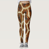 Leggings Giraffe moderne Imprimer brun (Devant)