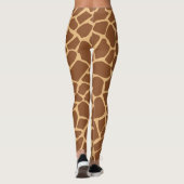 Leggings Giraffe Poster de animal Brown Spots Motif (Dos)