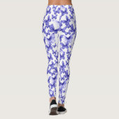 Leggings Girly Blue Butterflies Whimsical Patterned (Dos)