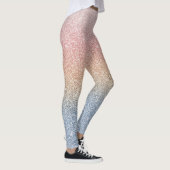 Leggings Girly Blush Rose Gold Blue ombre (Droite)