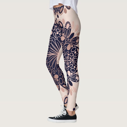 Leggings Girly Boho Rose Gold Blush (Gauche)