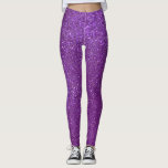 Leggings Girly Sparkly Royal Purple Parties scintillant<br><div class="desc">Ce design féminin et chic est parfait pour la fille. Il représente la parties scintillant violette royale scintillante imprimée. C'est joli, moderne, tendance et unique. ***IMPORTANTE NOTE DE CONCEPTION : Pour toute demande de conception personnalisée, comme les demandes de produit correspondant, les changements de couleur, les changements de placement ou...</div>