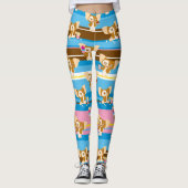 Leggings Gizmo | Motif comique mignon (Devant)