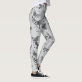 Leggings Gizmo | Motif noir et blanc (Droite)