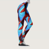 Leggings glace rouge abstraite (Droite)