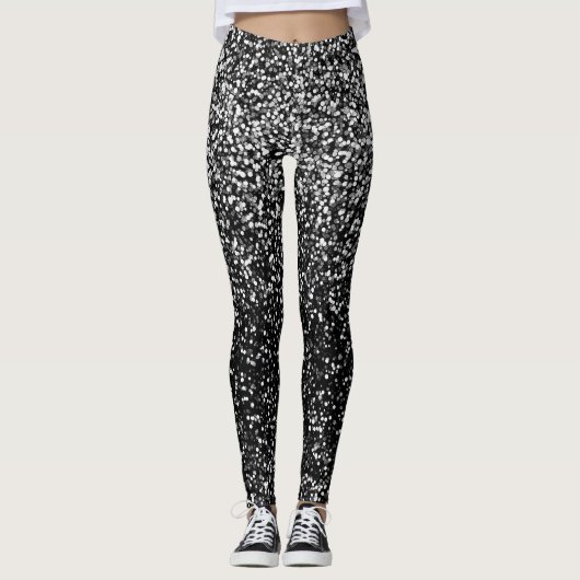 Leggings Glam Argent Disco (Devant)