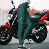 Leggings Glam Cadeau mignon Moderne Hunter Green Sparkle Pa