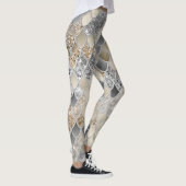 Leggings Glam de sirène gris argenté or #1 (Droite)