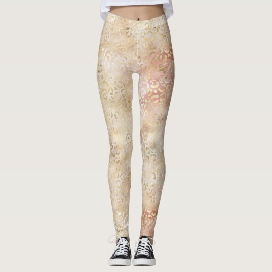 Leggings Glam Gold Rose (Devant)