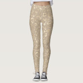 Leggings Glam Leopard Spot Motif Safari Gold ID1154 (Devant)