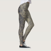 Leggings Glam Marbre Granit Brillant Élégant Style Designer (Droite)