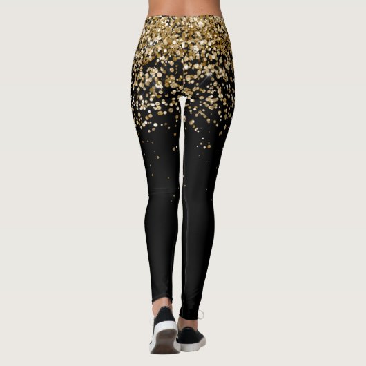 Leggings Glam Parties scintillant or (Dos)