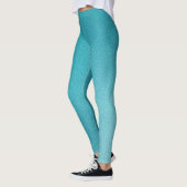 Leggings Glam Parties scintillant turquoise (Gauche)