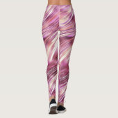 Leggings Glam Rose d'or de perle rose fille (Dos)