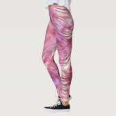 Leggings Glam Rose d'or de perle rose fille (Gauche)