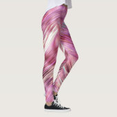 Leggings Glam Rose d'or de perle rose fille (Droite)