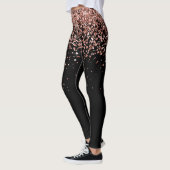 Leggings Glam rose Gold Blush Pink Parties scintillant (Gauche)