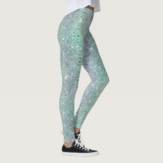 Leggings Glam Sparkly Diamond Snakekin Motif (Droite)